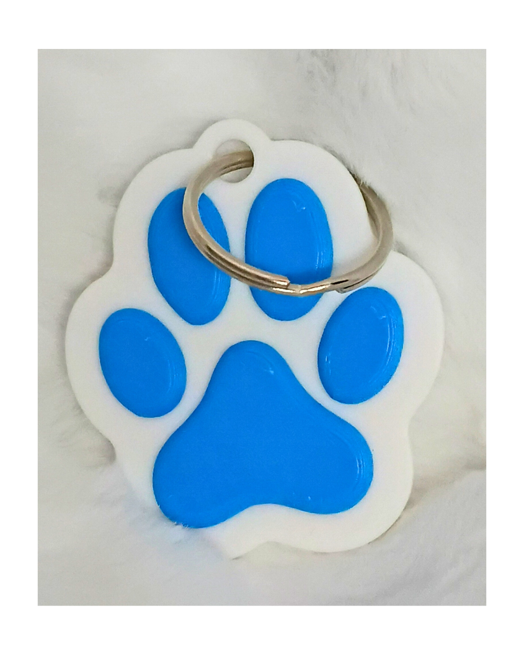Paw Print Keychains