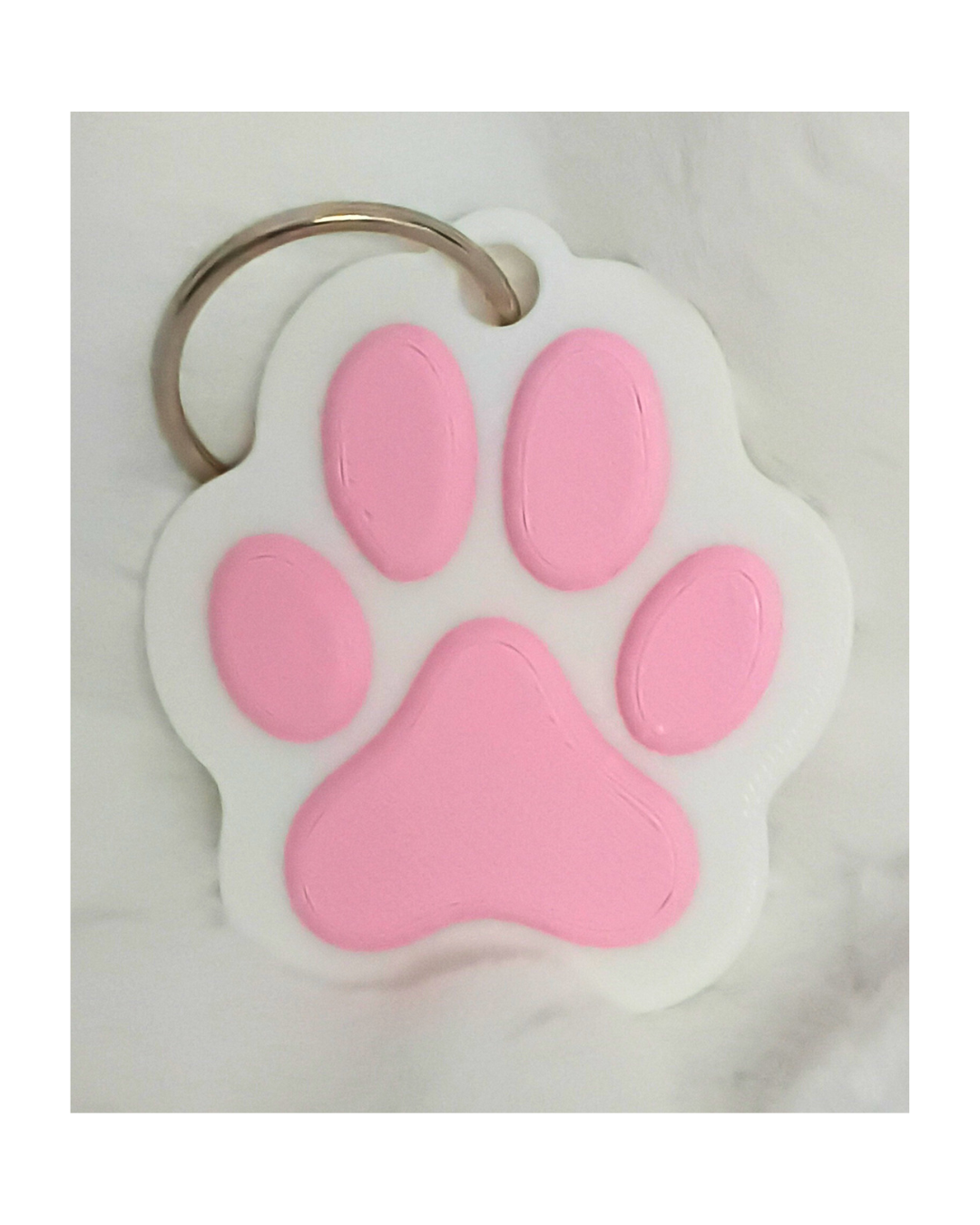 Paw Print Keychains