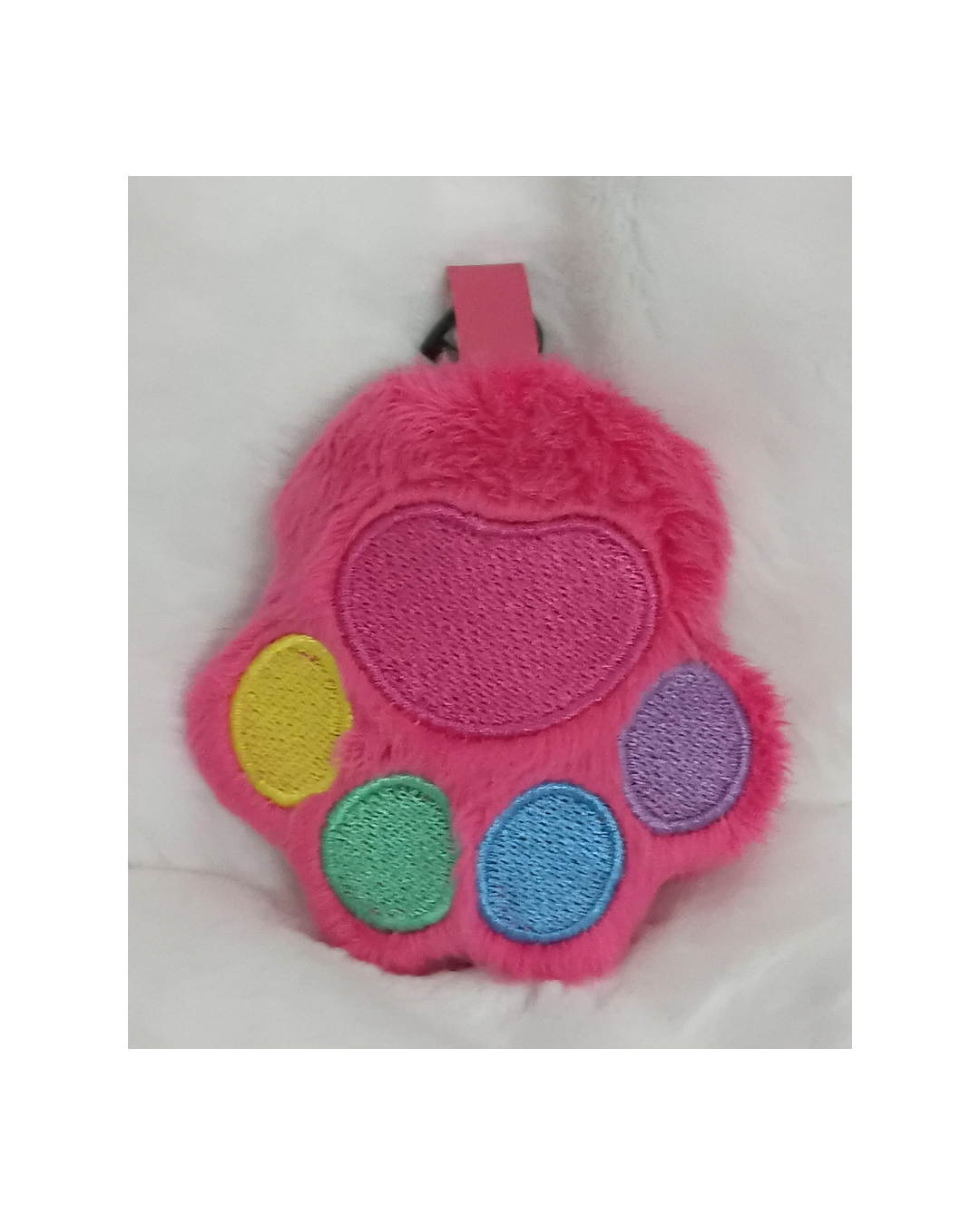 Plushie Paw Print Keychain