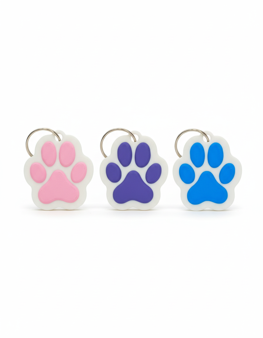 Paw Print Keychains