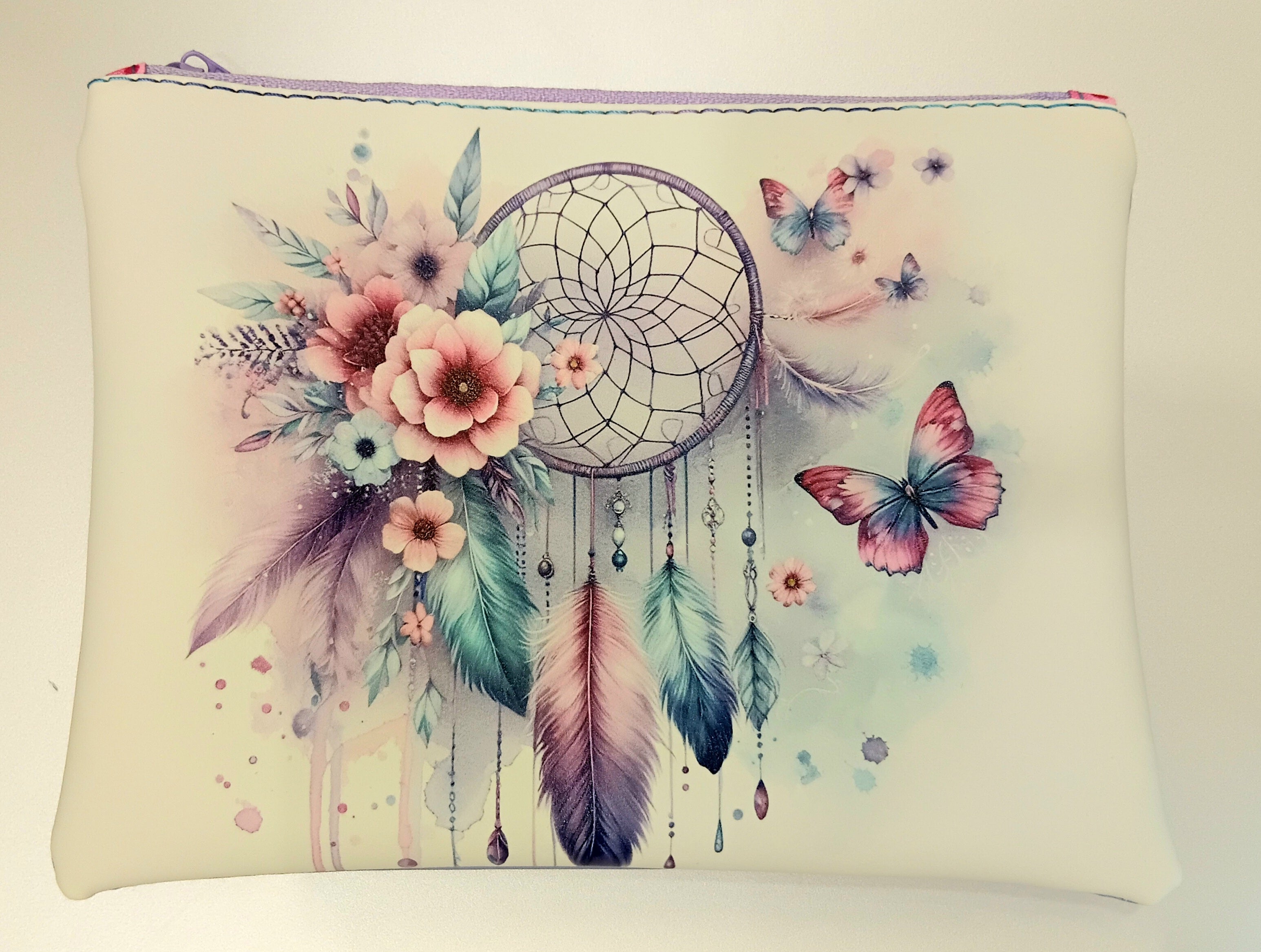 Large lined zipper bag