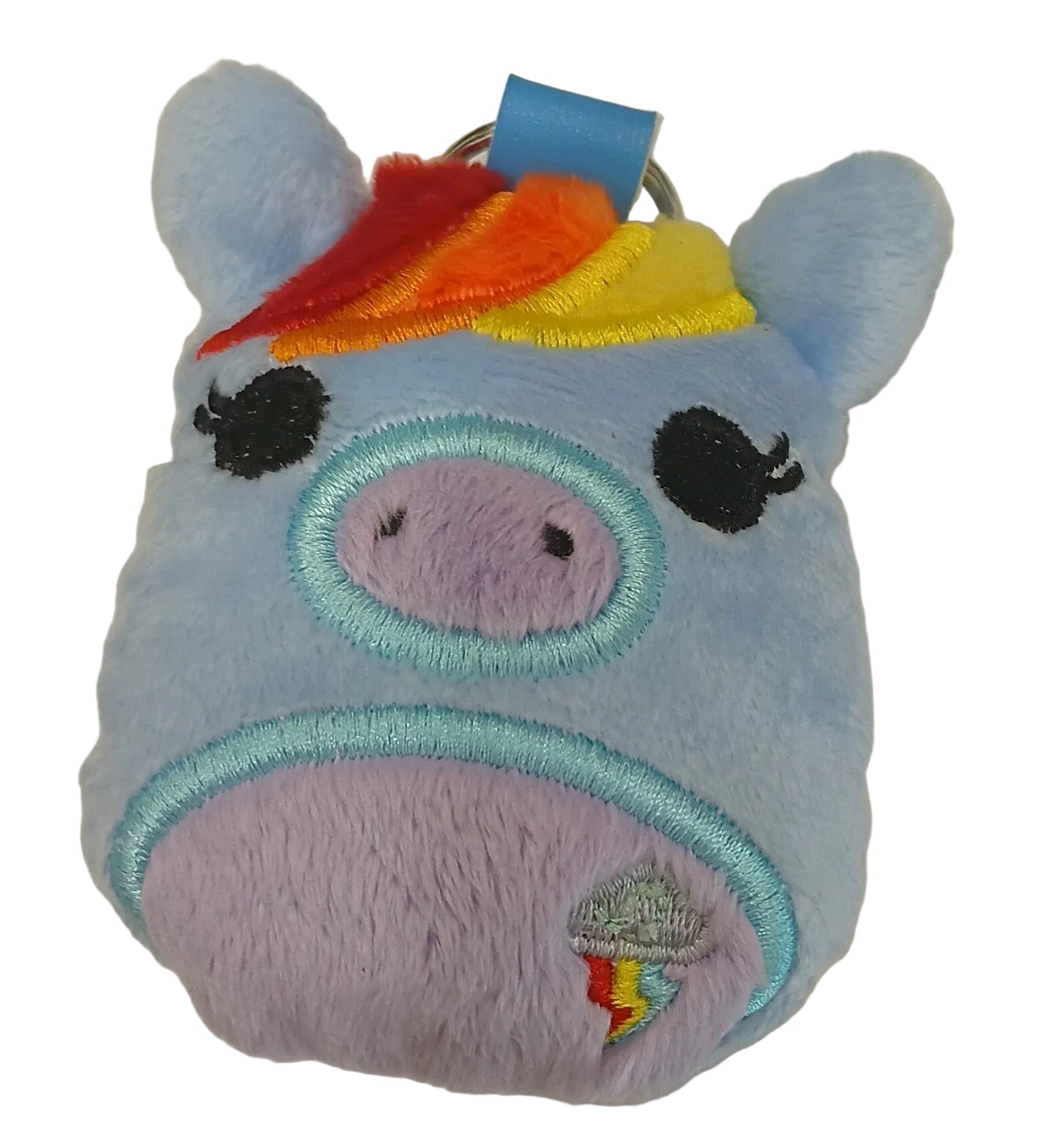 Bright Rainbow plushie Keychain