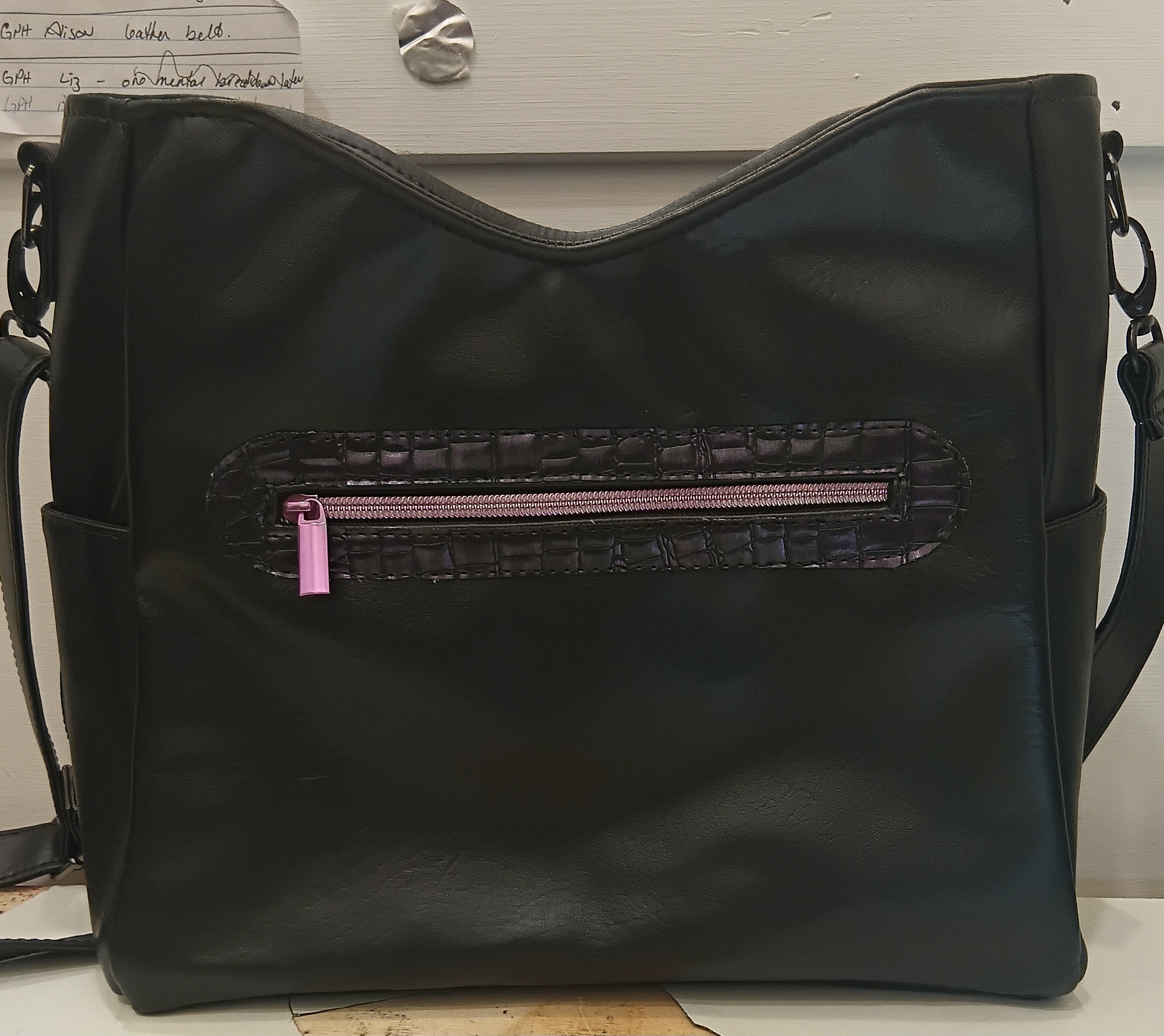 Large wavy top bag